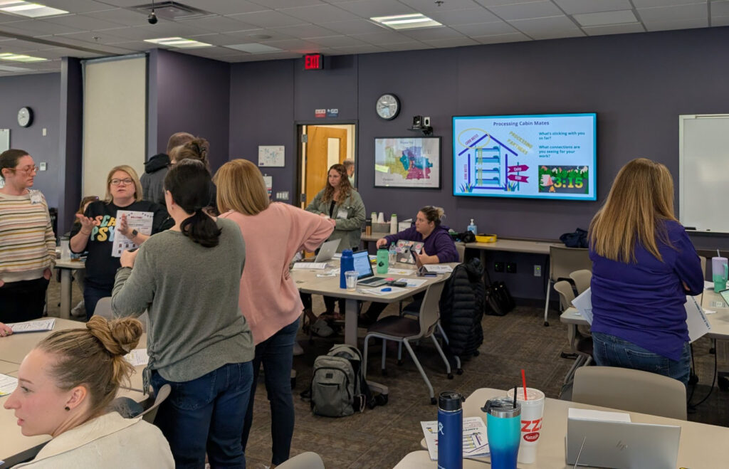 Educators in a room at a training